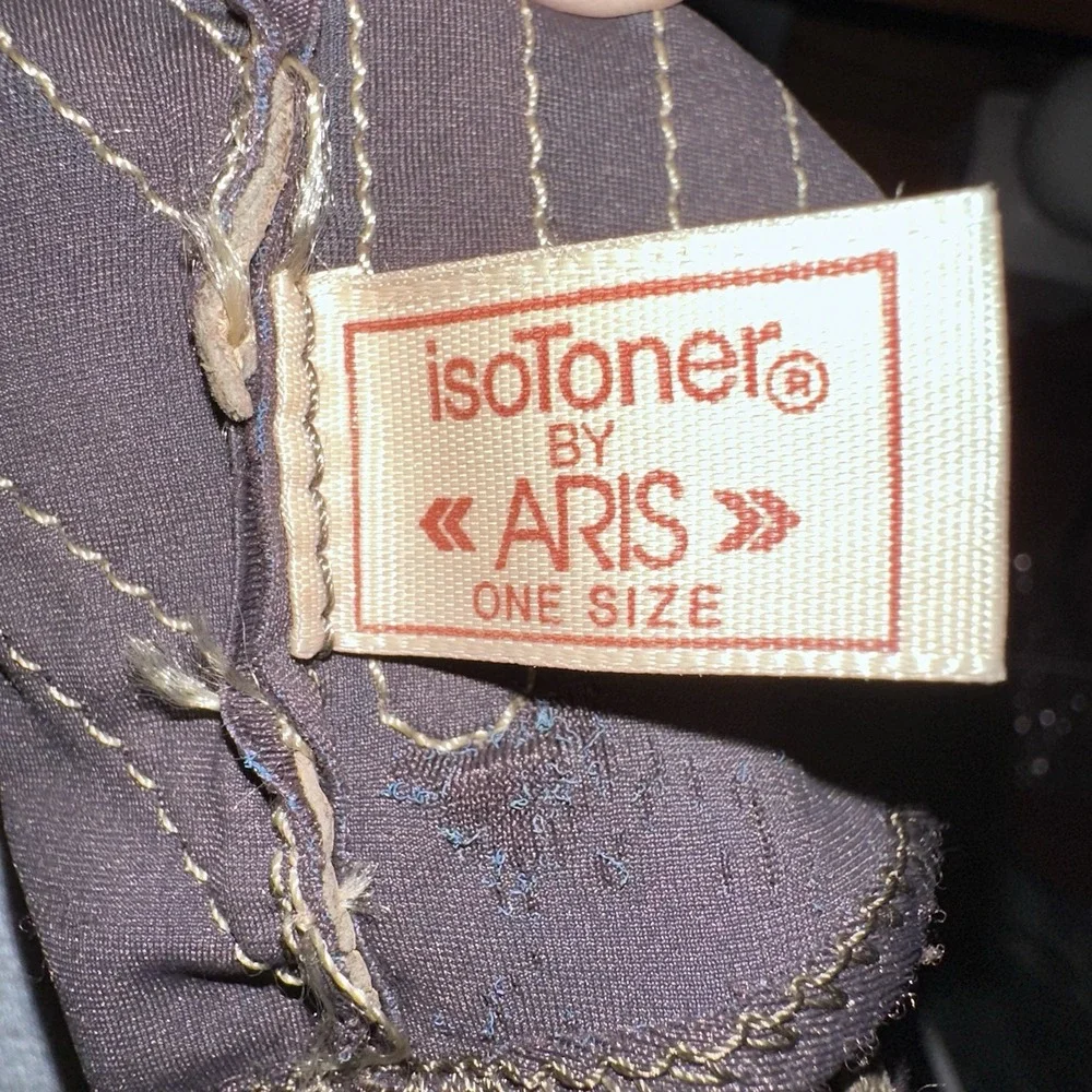 Vintage Isotoner by Aris Driving Gloves Leather Trim OS Brown Tan *Wear SEE PICS - Picture 4 of 5